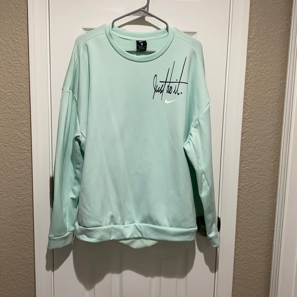 Nike mint blue pullover